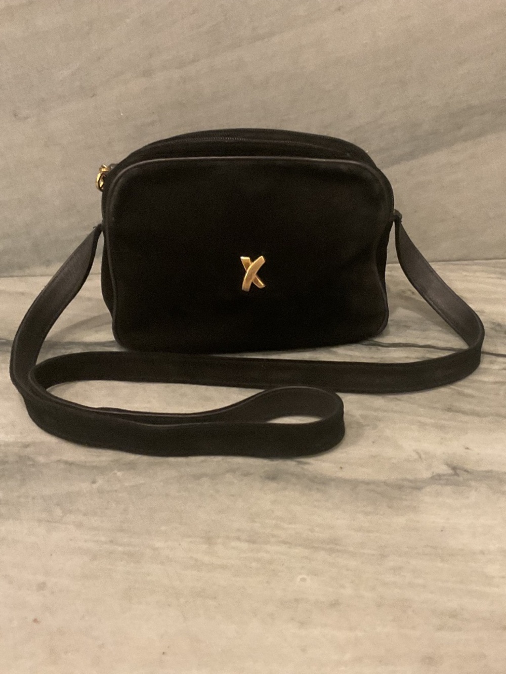 Paloma Picasso Suede Crossbody Purse
